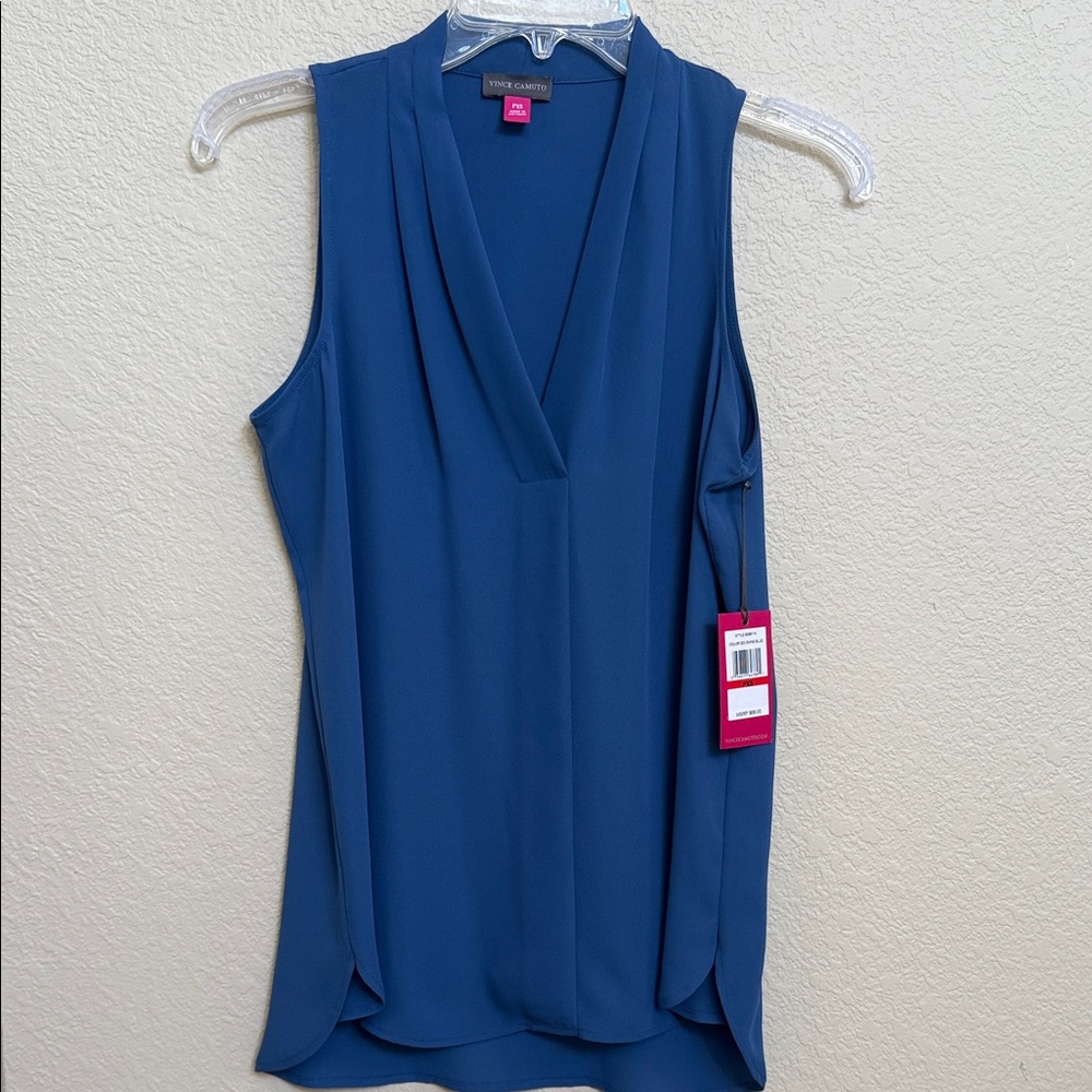 Vince Camuto Blue Sleeveless Top